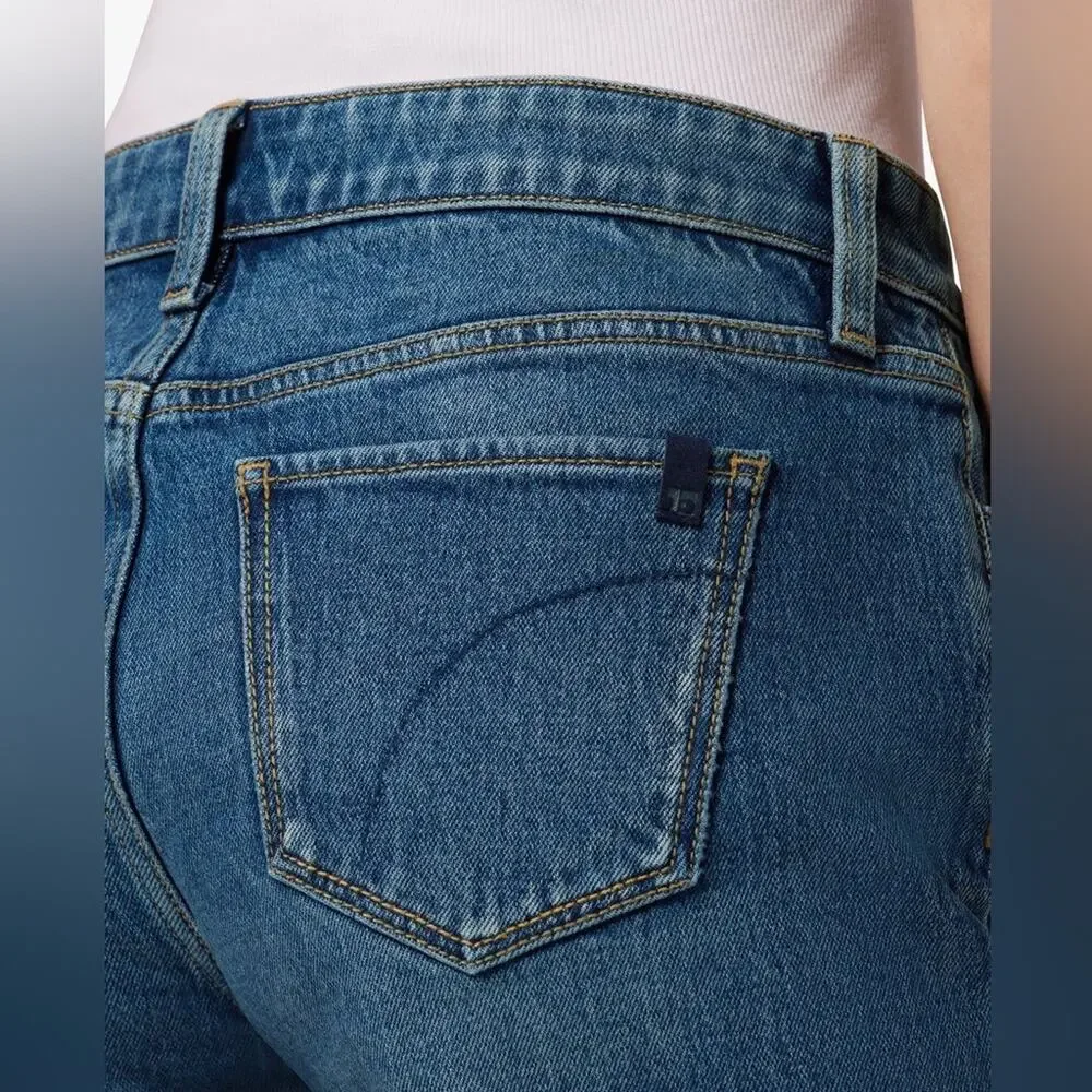 NEW Joes Jeans 5” Cuffed Jean Shorts Stretch Mid-Rise Denim Womens 28 $118